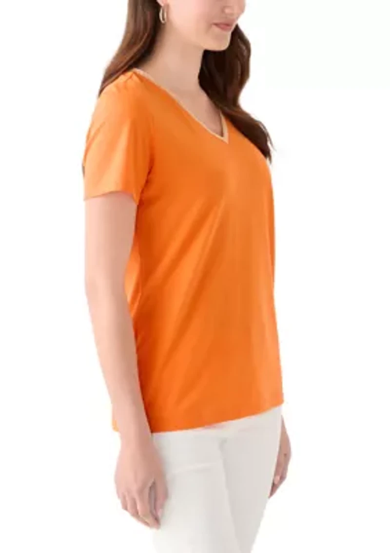 Women's Short Sleeve V-Neck T-Shirt