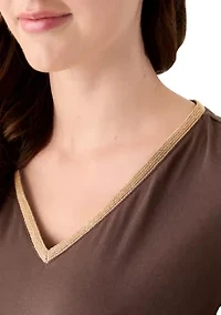Women's Short Sleeve V-Neck T-Shirt