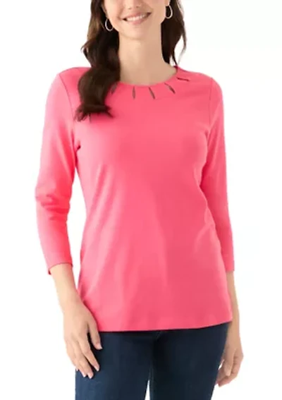 Women's Cutout Detail Top