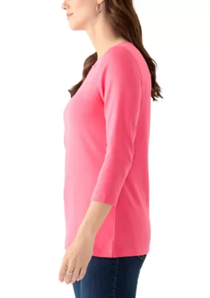 Women's Cutout Detail Top