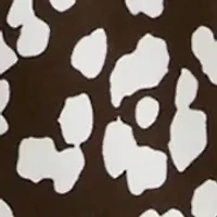 Women's Cutout Detail Printed Top