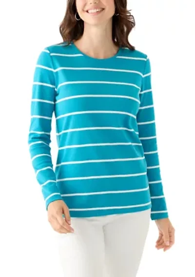 Women's Long Sleeve Stripe Top