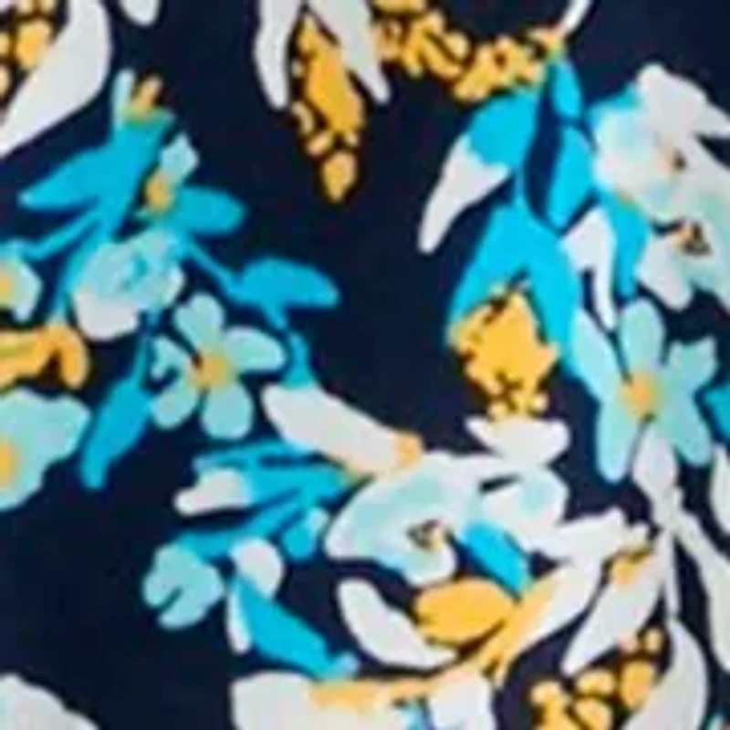 Women's Printed Keyhole Top