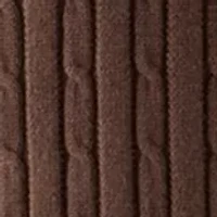 Women's Long Sleeve Cable Crew Neck Sweater