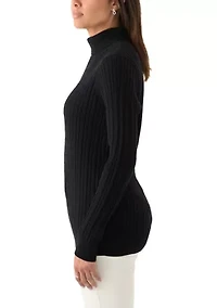 Women's Cable Knit Turtleneck Sweater