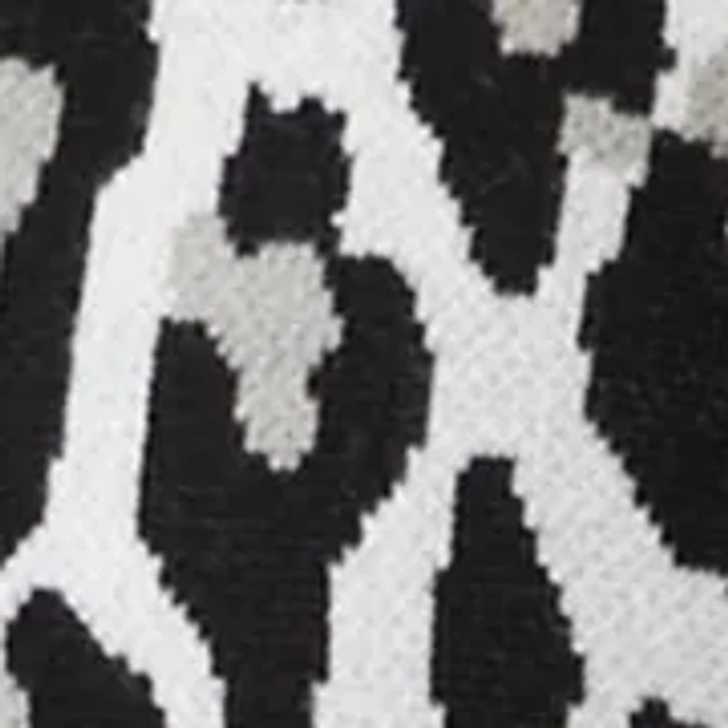 Women's Animal Printed Jacquard Knit Sweater