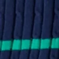 Women's Long Sleeve Cable Stripe Turtleneck Sweater