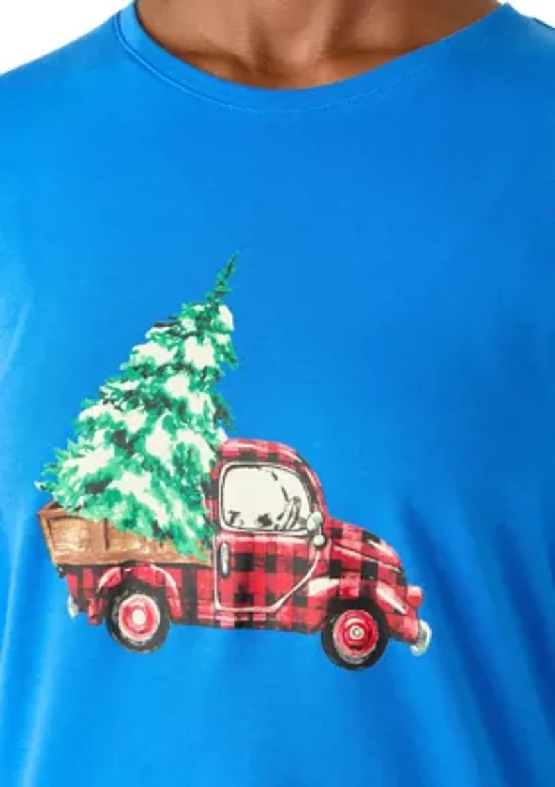 Women's 3/4 Sleeve Christmas Lights Graphic T-Shirt