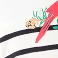 Women's Three-Quarter Sleeve Pieced Yoke Graphic T-Shirt