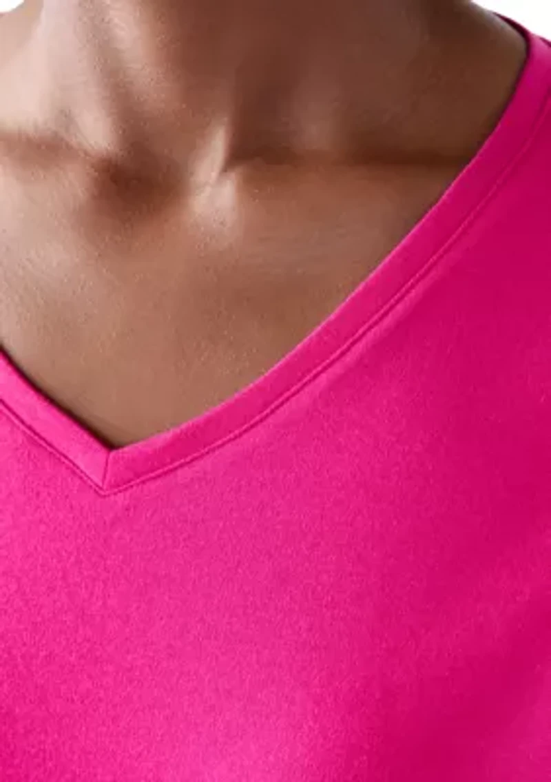 Women's 3/4 Sleeve V-Neck Top