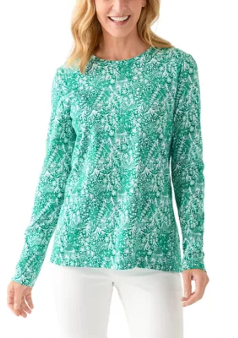 Women's Long Sleeve Printed Shirt