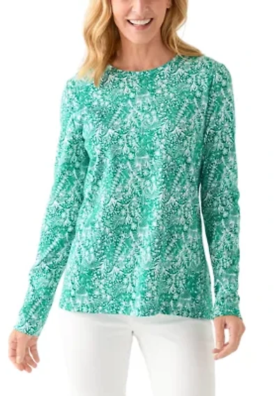 Women's Long Sleeve Printed Shirt