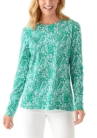 Women's Long Sleeve Printed Shirt