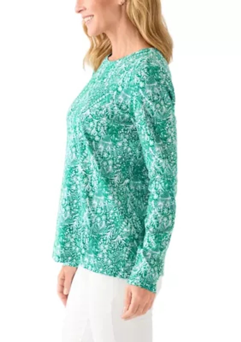 Women's Long Sleeve Printed Shirt