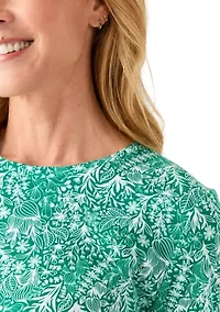 Women's Long Sleeve Printed Shirt