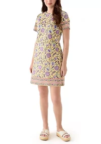 Women's Border Printed Dress
