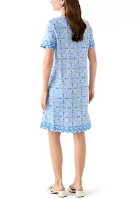 Women's Border Printed Dress