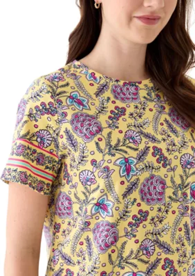 Women's Border Printed Dress