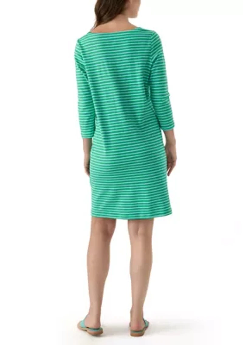 Women's Mega Stripe 3/4 Sleeve Dress