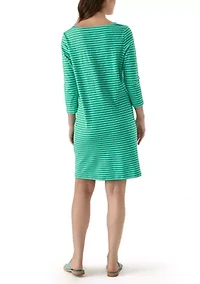 Women's Mega Stripe 3/4 Sleeve Dress