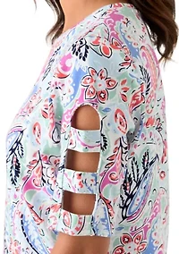 Women's Elbow Sleeve Printed Dress