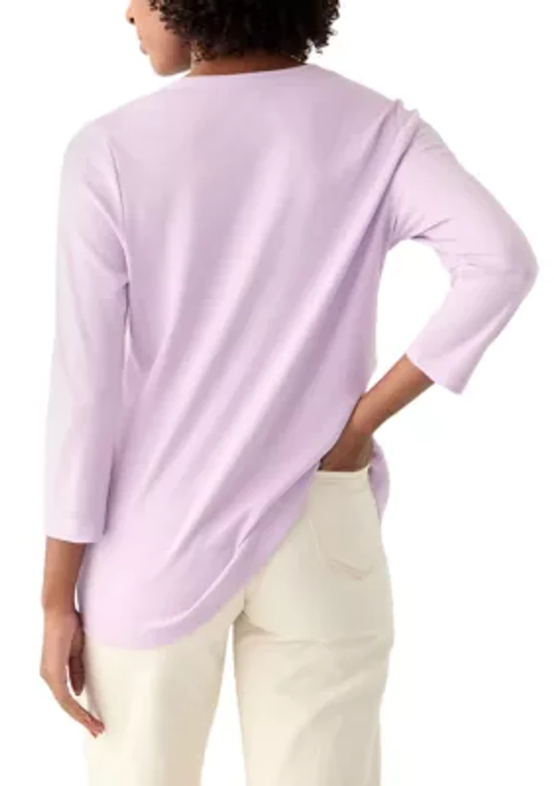 Women's 3/4 Sleeve Heather T-Shirt