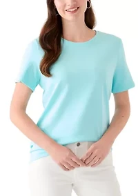 Women's Short Sleeve Heather Cotton T-Shirt