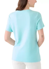 Women's Short Sleeve Heather Cotton T-Shirt