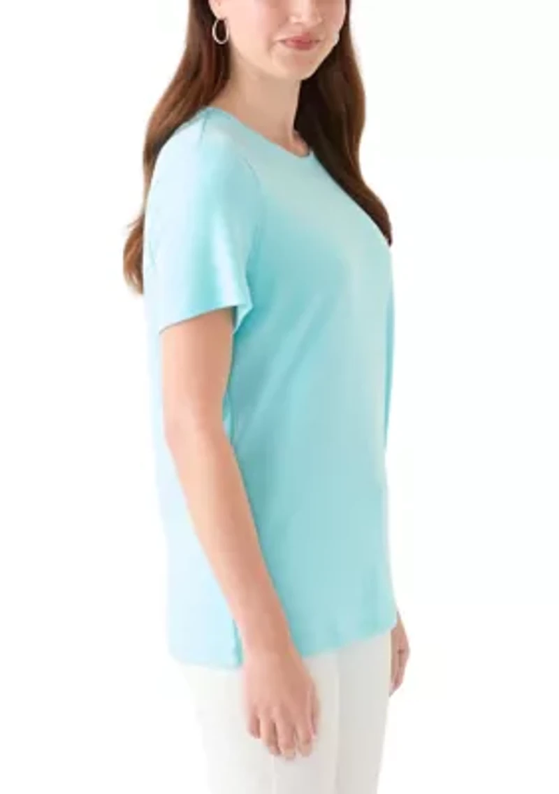 Women's Short Sleeve Heather Cotton T-Shirt