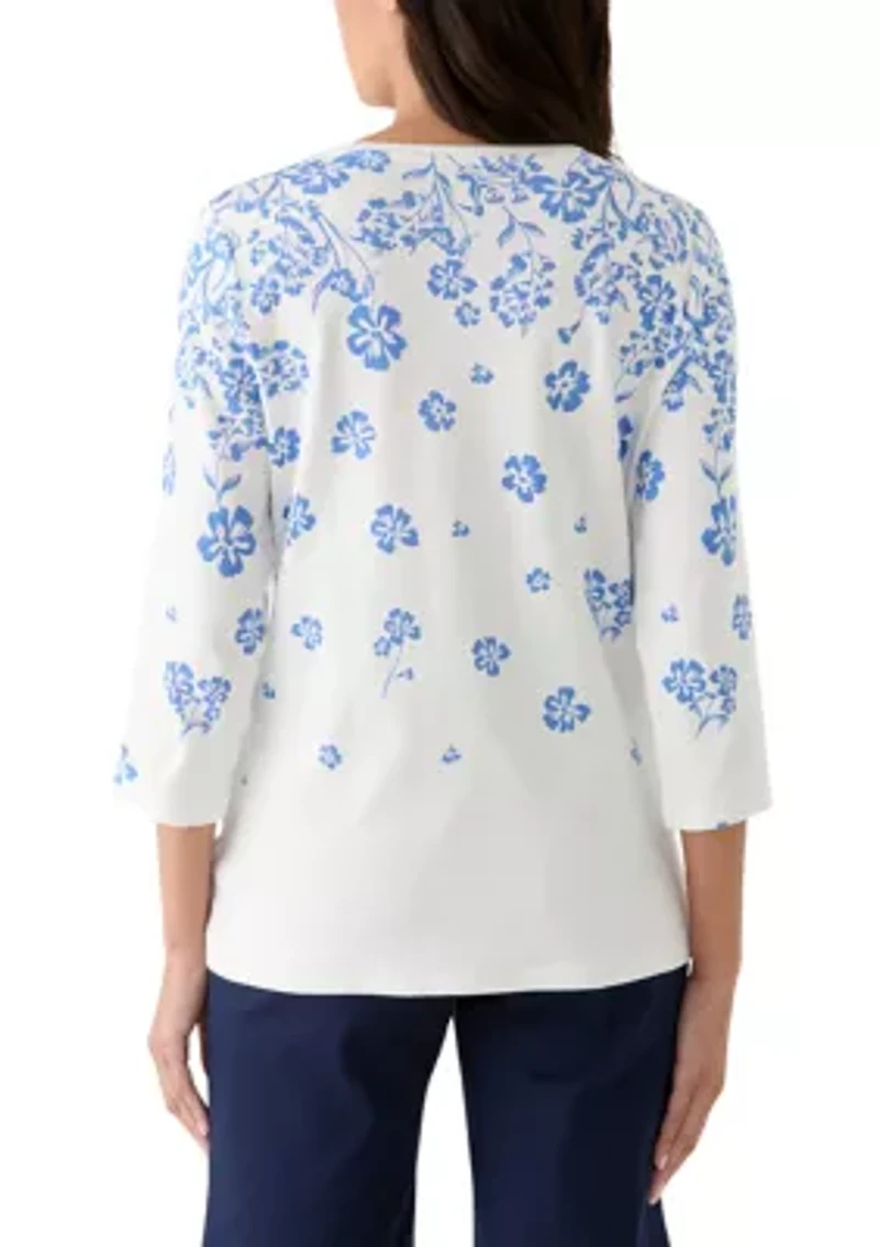 Women's Placement Printed Top
