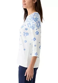 Women's Placement Printed Top