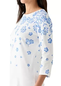 Women's Placement Printed Top