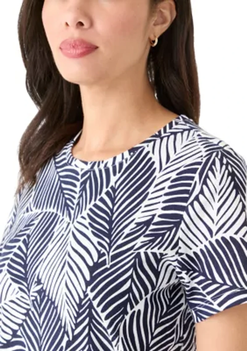 Women's Short Sleeve Crew Neck Printed T-Shirt