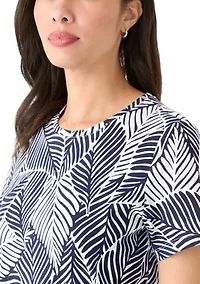 Women's Short Sleeve Crew Neck Printed T-Shirt