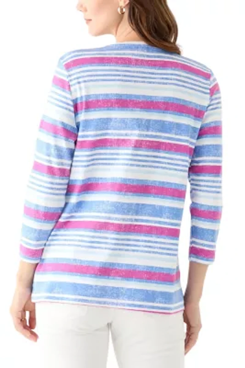 Women's Stripe Printed T-Shirt