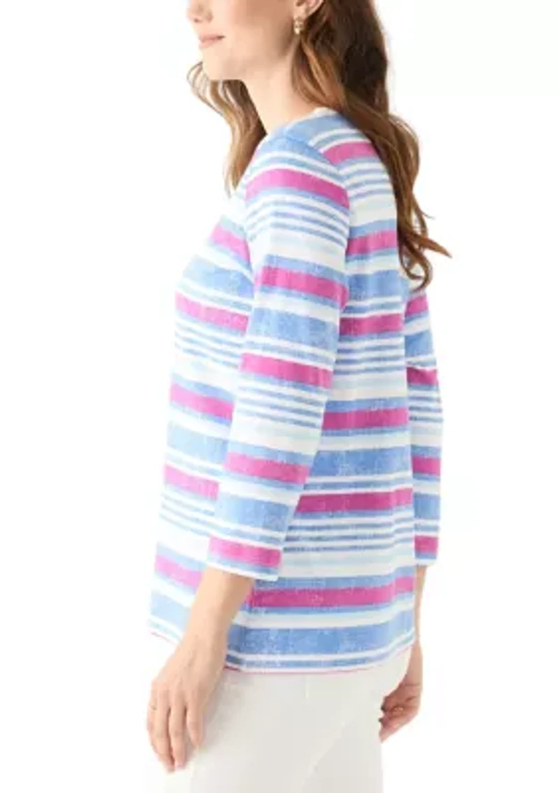 Women's Stripe Printed T-Shirt