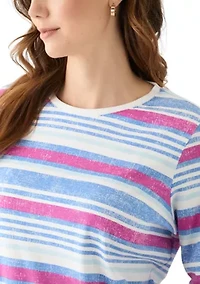 Women's Stripe Printed T-Shirt