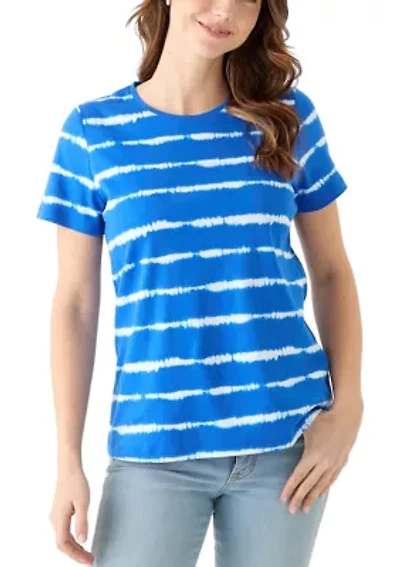 Women's Short Sleeve Crew Neck Printed T-Shirt