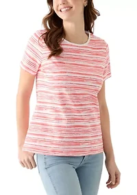 Women's Short Sleeve Crew Neck Printed T-Shirt