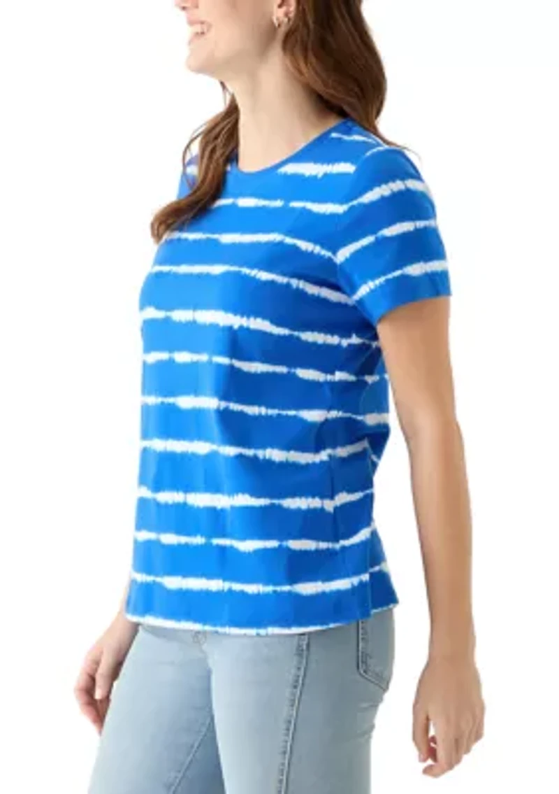 Women's Short Sleeve Crew Neck Printed T-Shirt