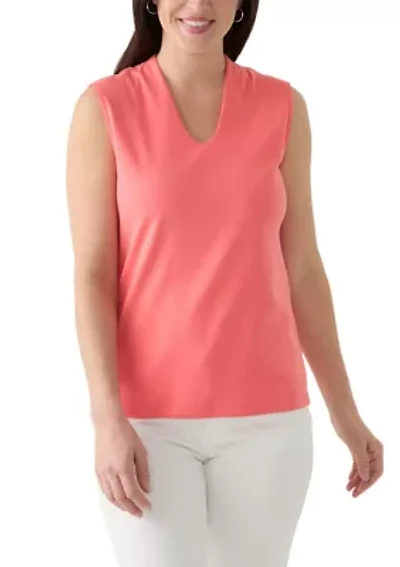 Women's Solid Sleeveless Shell Top