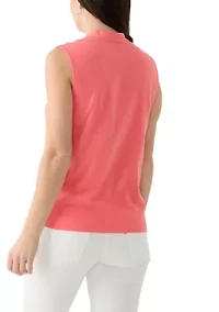 Women's Solid Sleeveless Shell Top