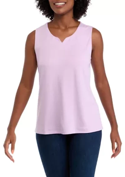 Women's Split Neck Tank Top