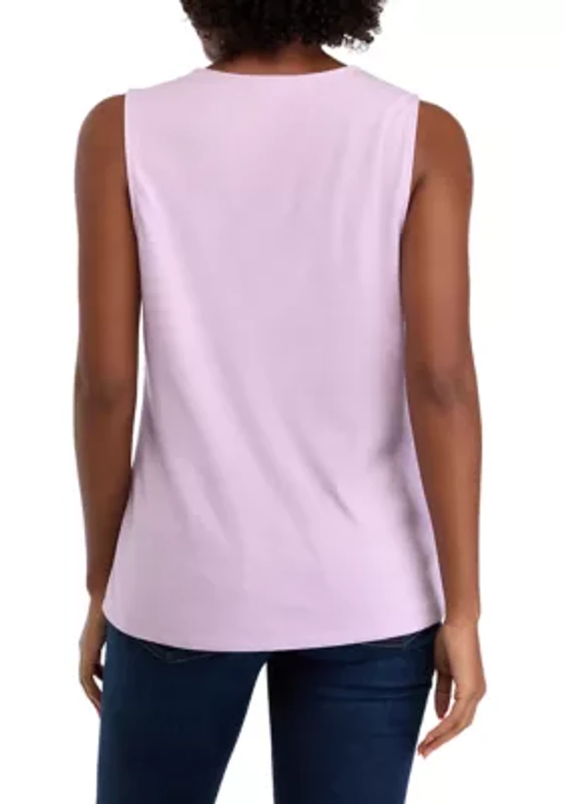 Women's Split Neck Tank Top