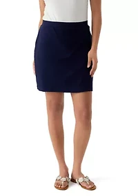 Women's Wrap Front Knit Skort