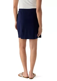 Women's Wrap Front Knit Skort