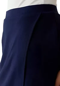 Women's Wrap Front Knit Skort