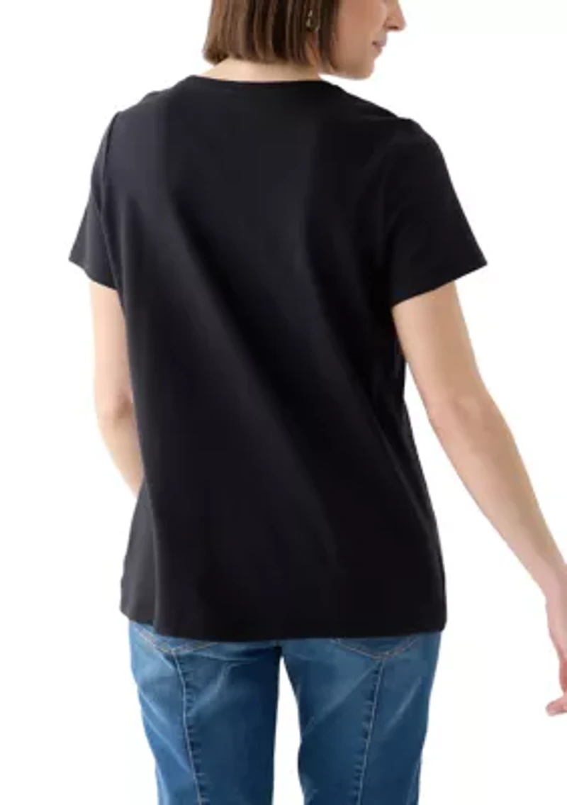 Women's Short Sleeve Solid T-Shirt