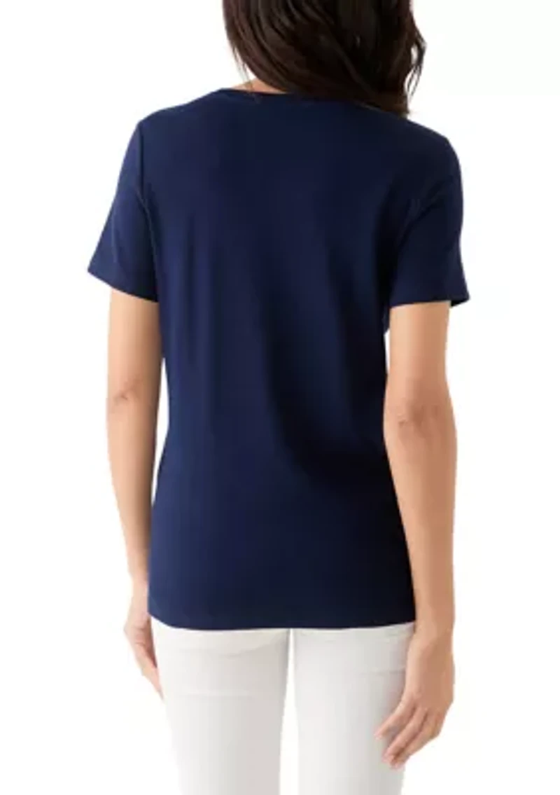 Women's Short Sleeve Solid T-Shirt