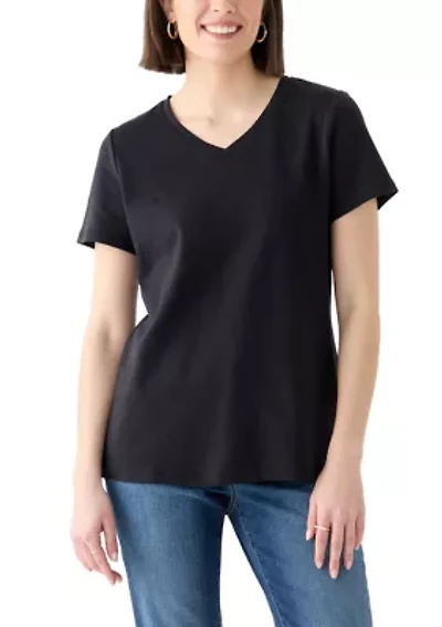 Women's Short Sleeve V-Neck T-Shirt